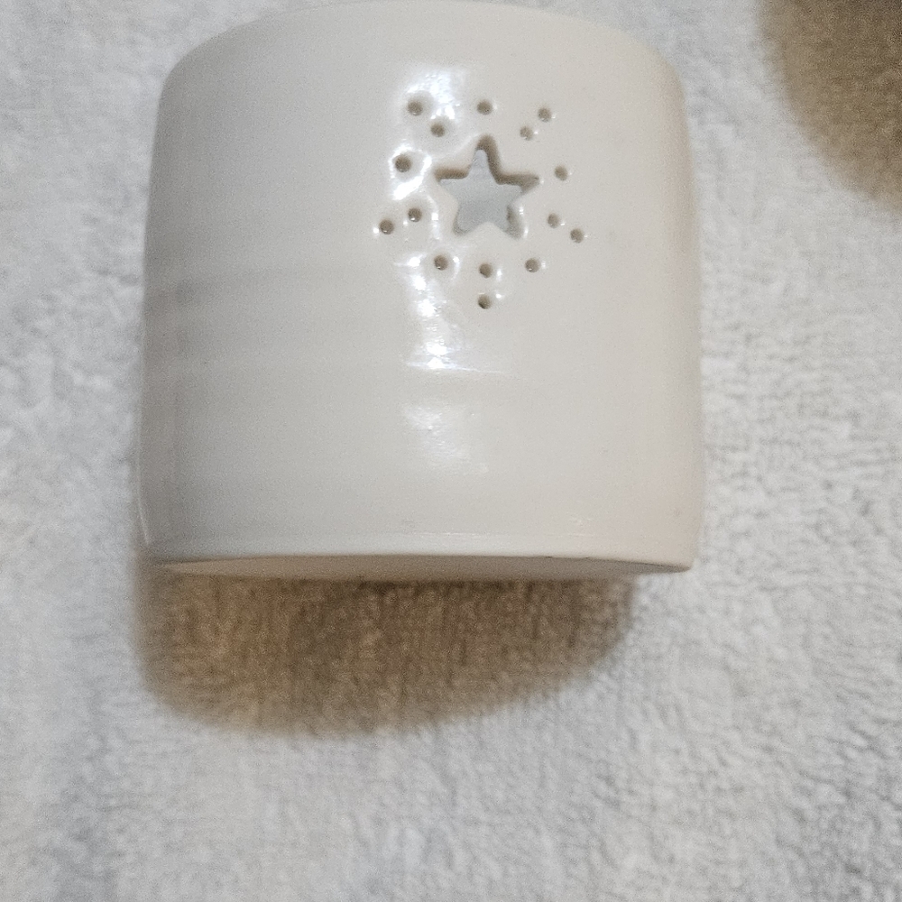 Set Of Four Handmade Luna Lighting Porcelain Tea Lights Beautiful - Picture 7 of 9